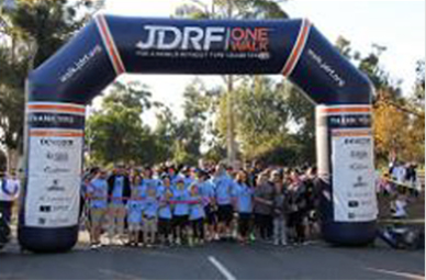 The Start of the JDRF Walk